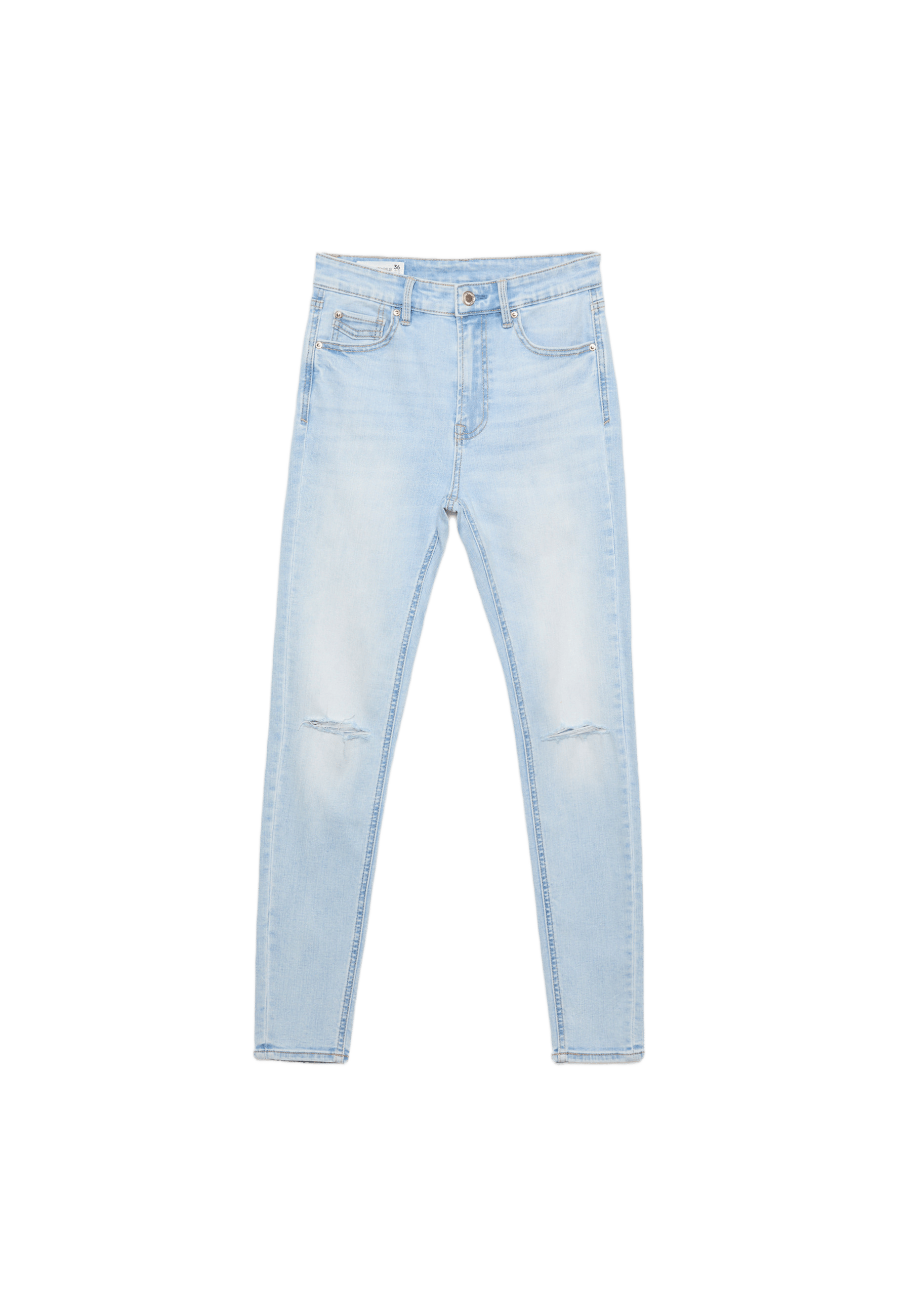 D07 high-waist jeans — LIGHT BLEACH