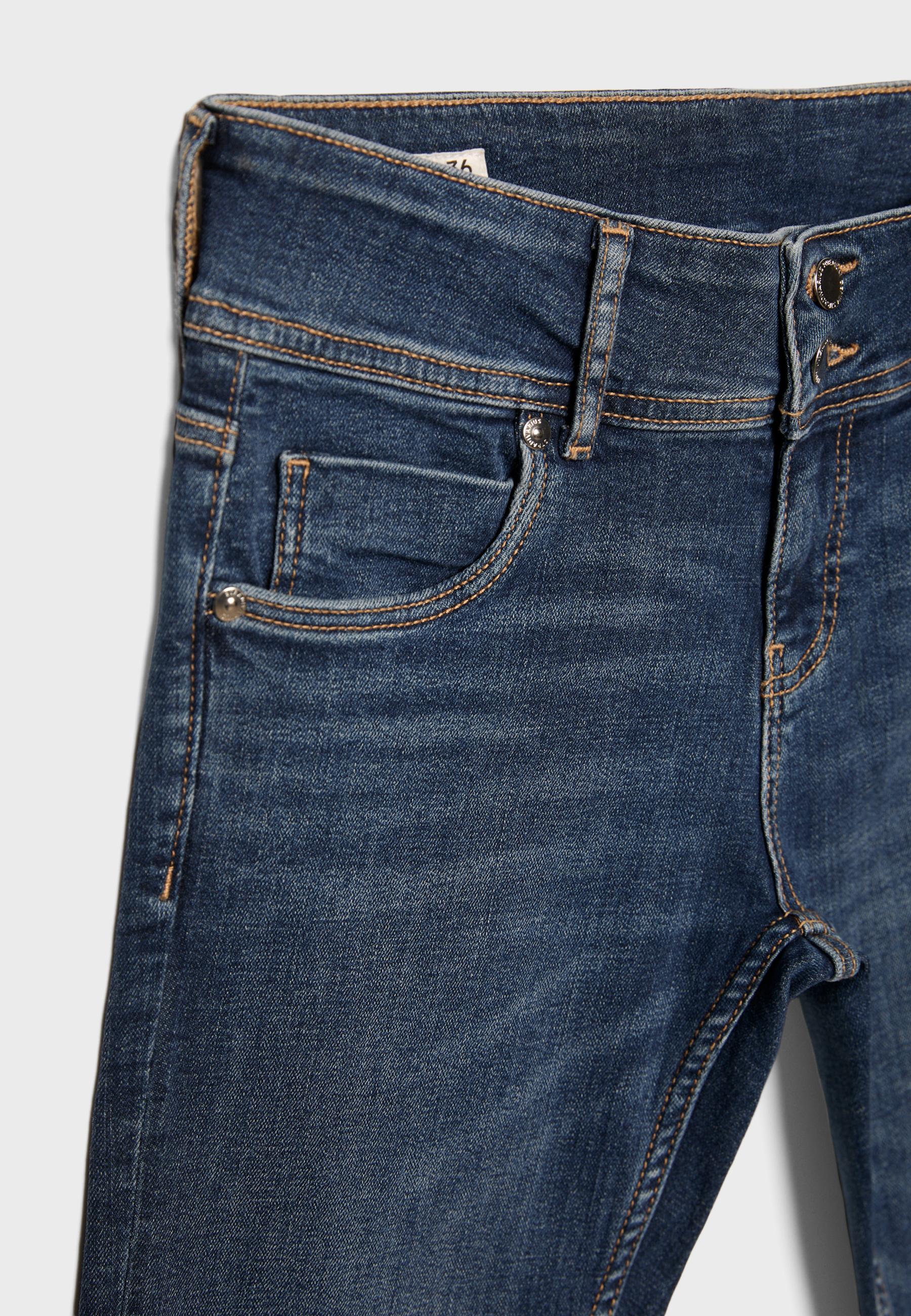Low-rise slim fit jeans — MEDIUM DENIM WASH (alternate view)