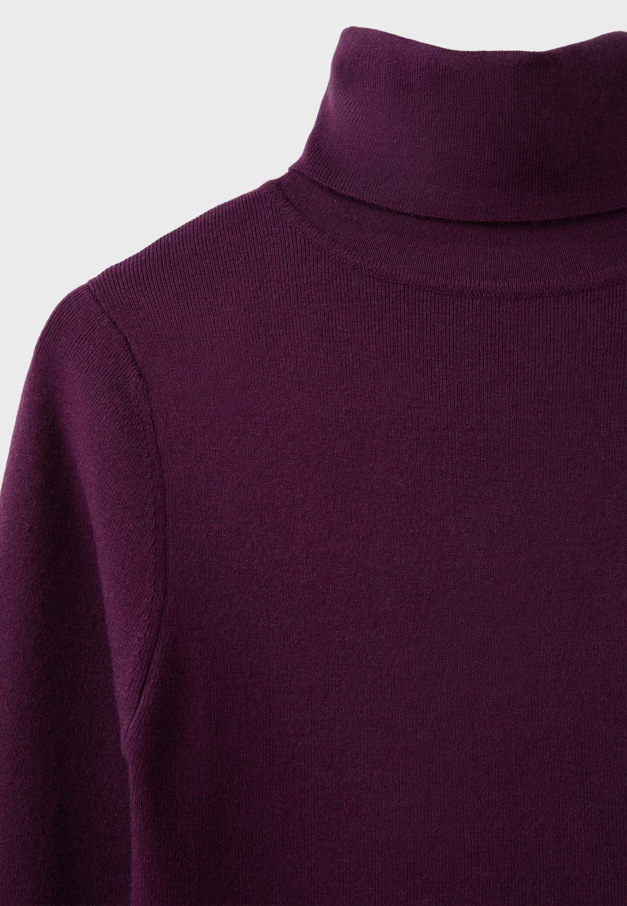 Basic turtleneck jumper — Dark purple