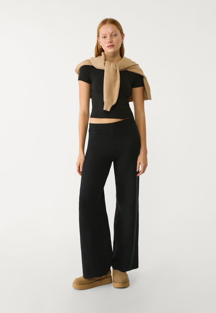camiseta crop algodon