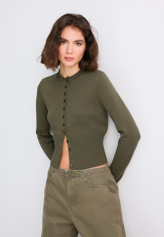 getailleerd vest met kraag met bandje