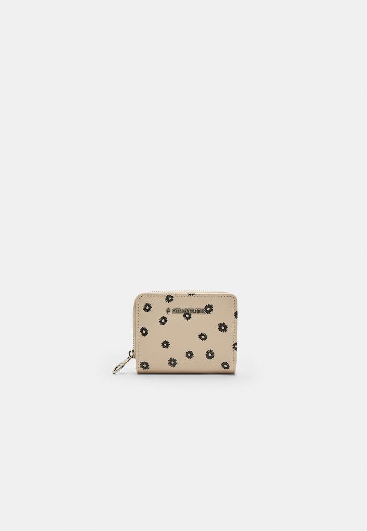 monedero rectangular flores