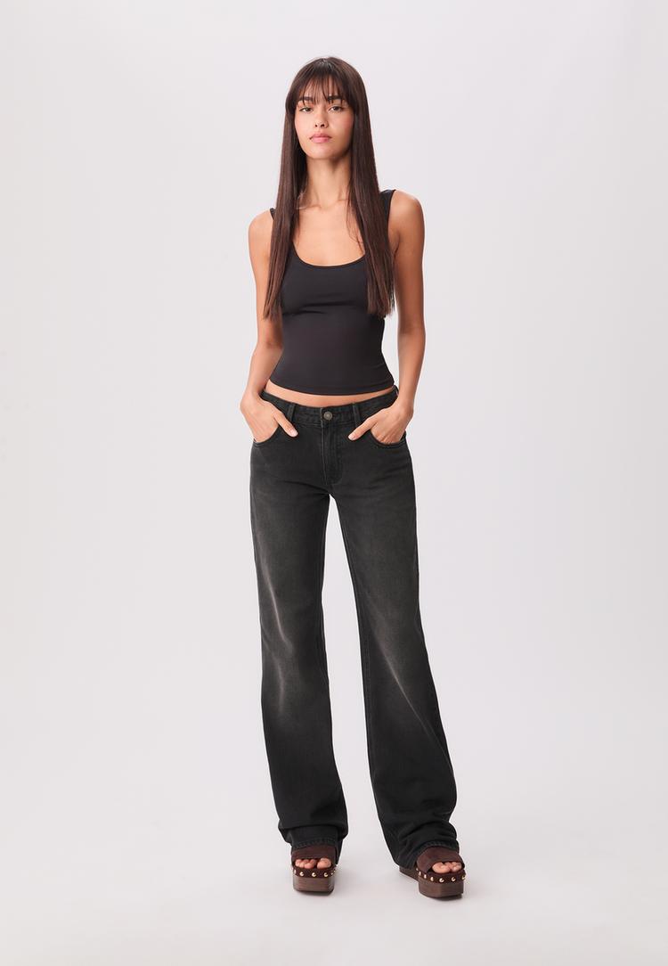 jeans flare low waist