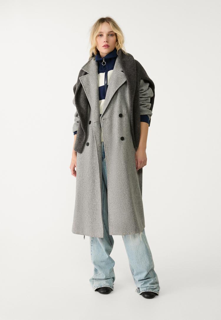 abrigo trench tacto suave