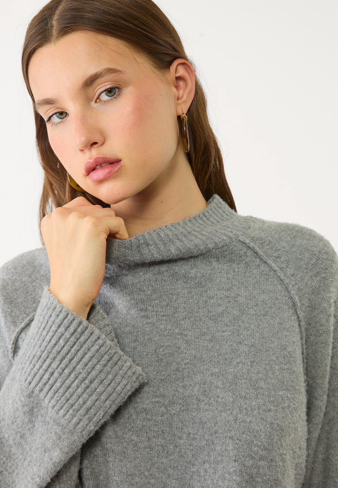 Pistacho Jerseys Basicos Mujer Stradivarius Jersey Punto Básico