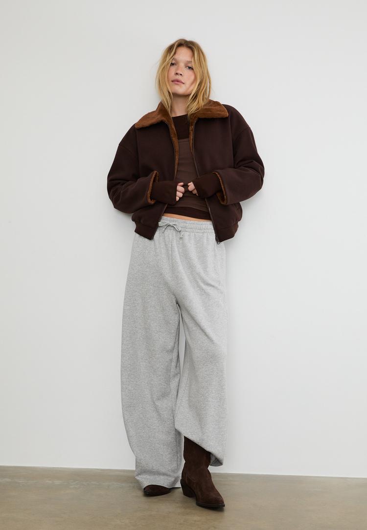 reversible faux fur jacket