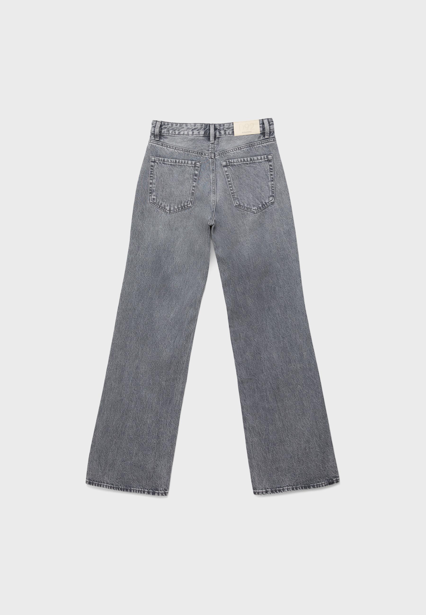 D92 straight fit geniş paça jean - Görsel 7