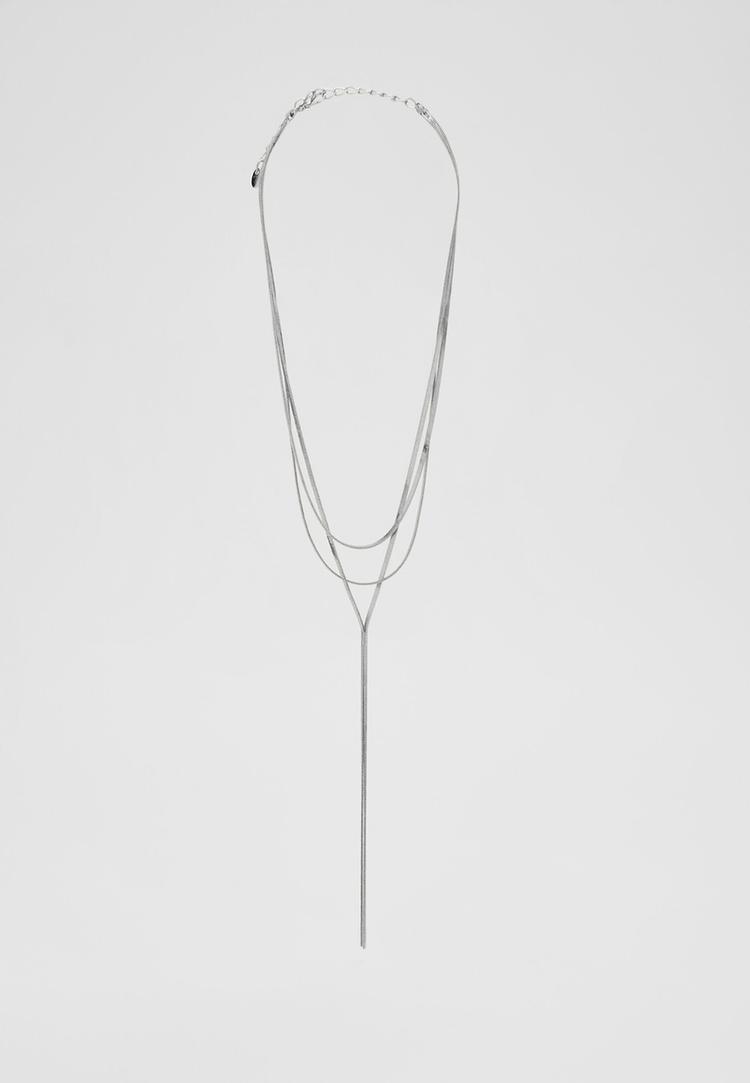 collar multi cadenas largo