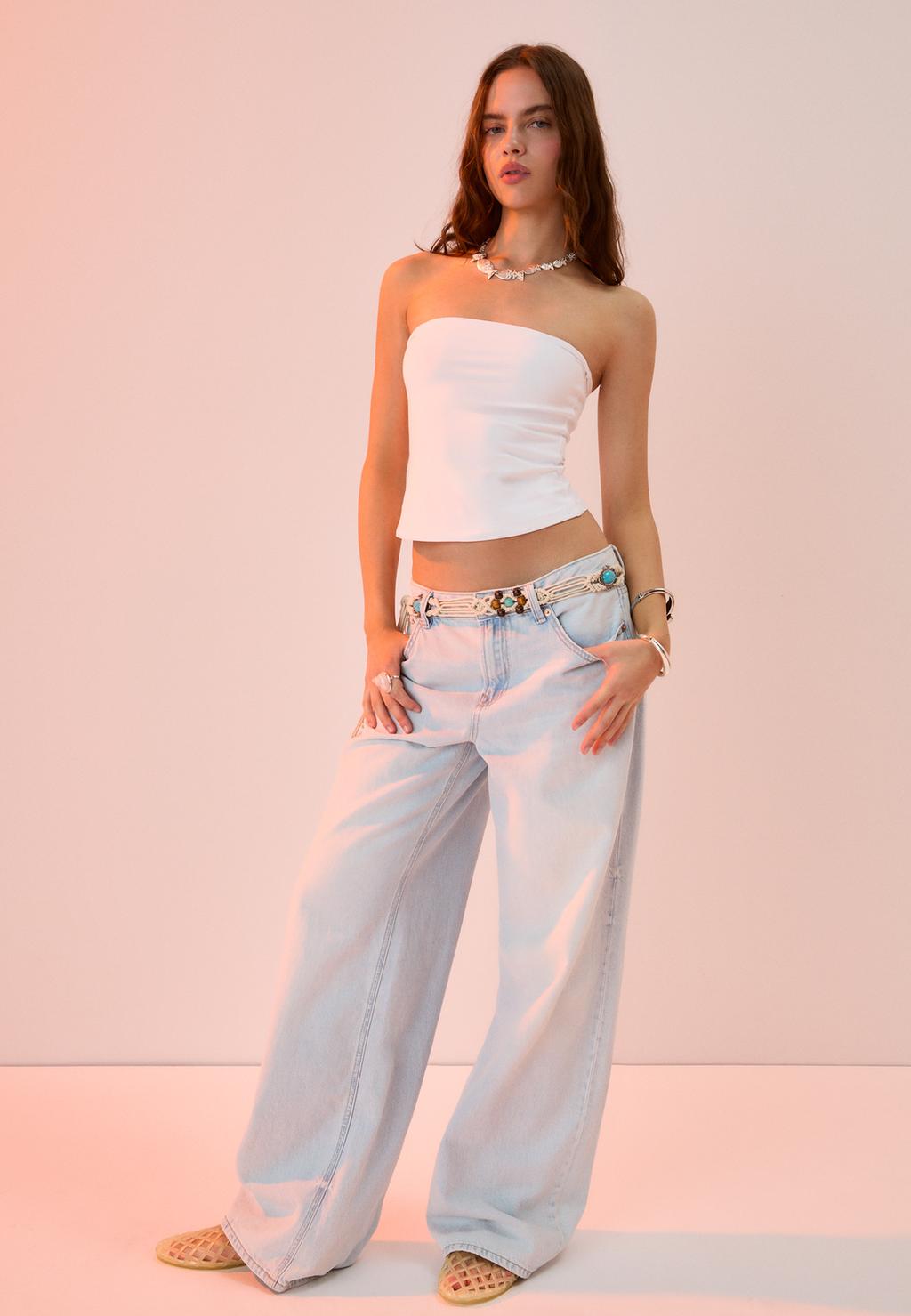 D91 Low wide-leg jeans