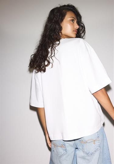 Oversize short sleeve T-shirt — White 5