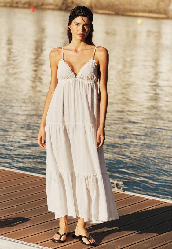 vestido largo fluido escote espalda