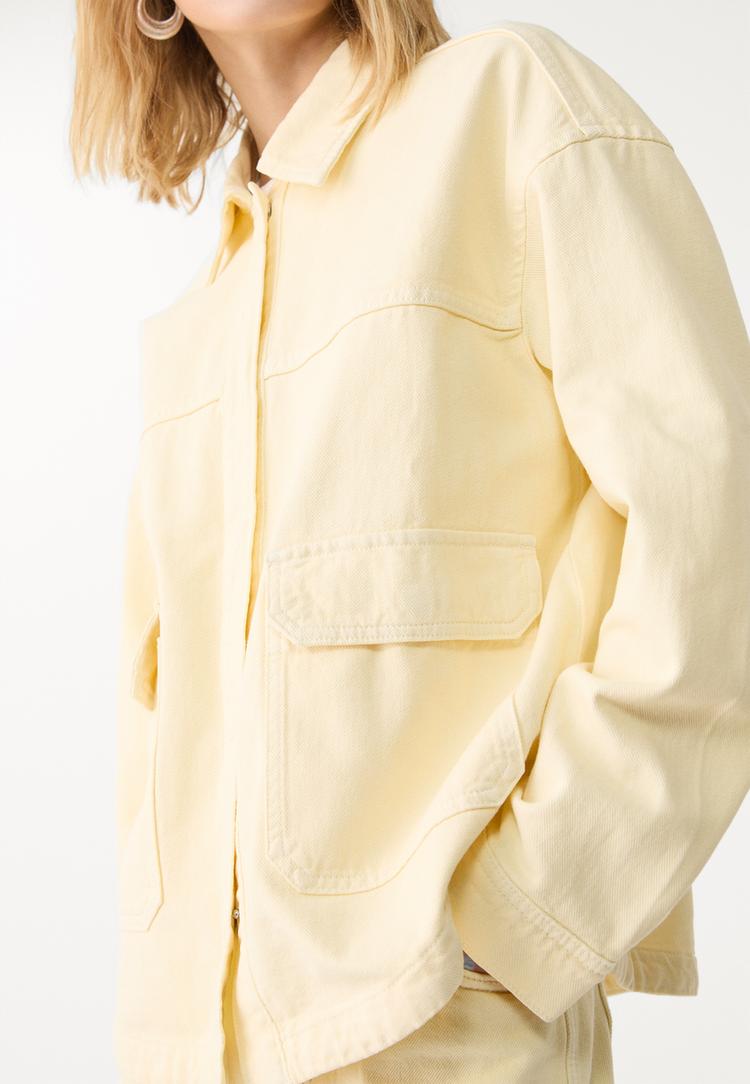 sobrecamisa sarga bolsillos