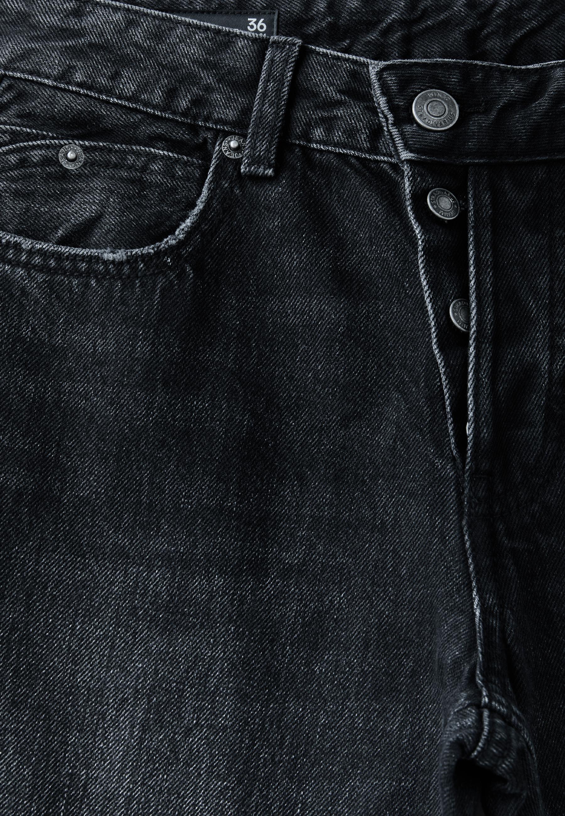 Slim straight fit jeans — BLACK DENIM WASH