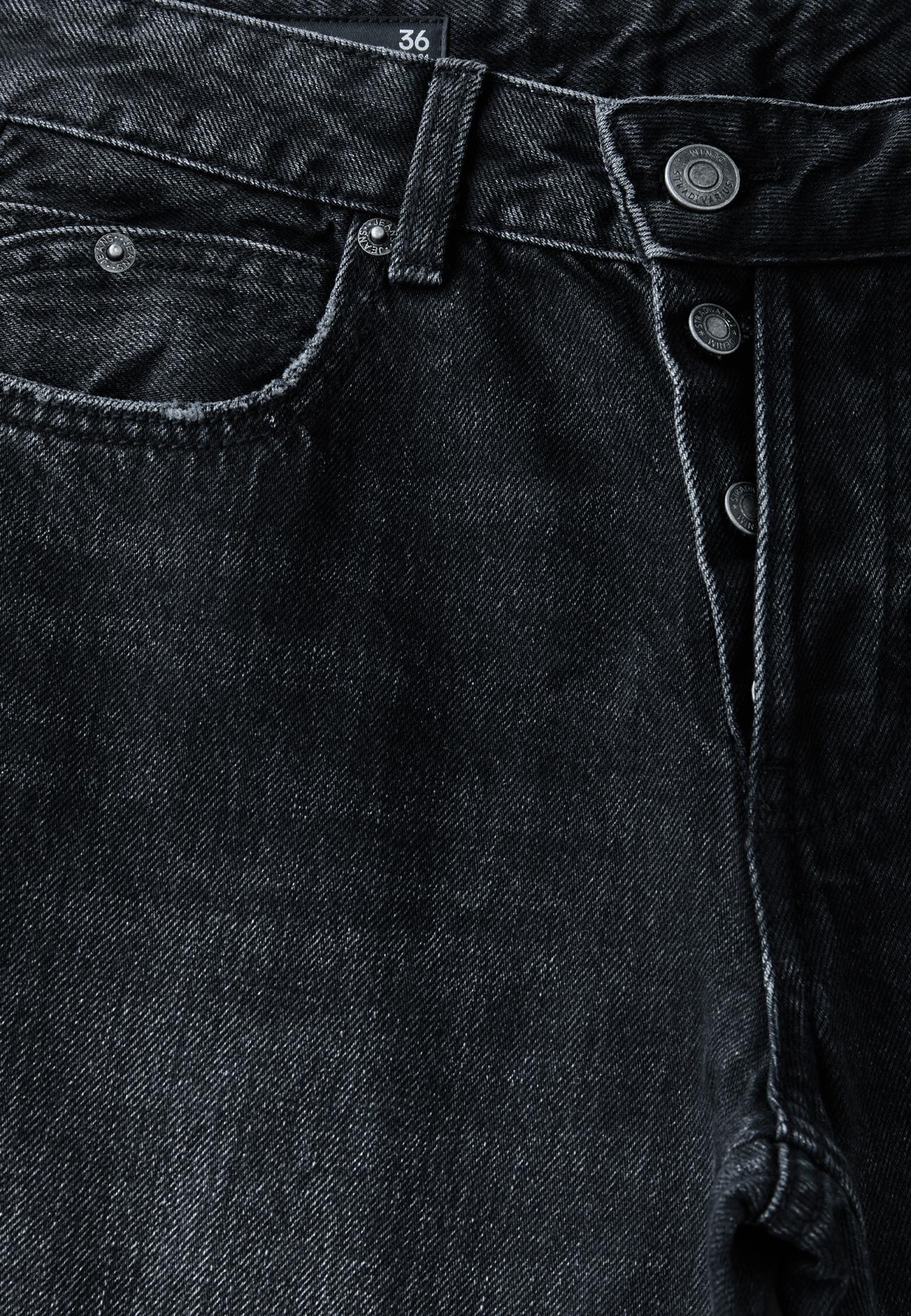 Straight slim fit jeans — BLACK DENIM WASH