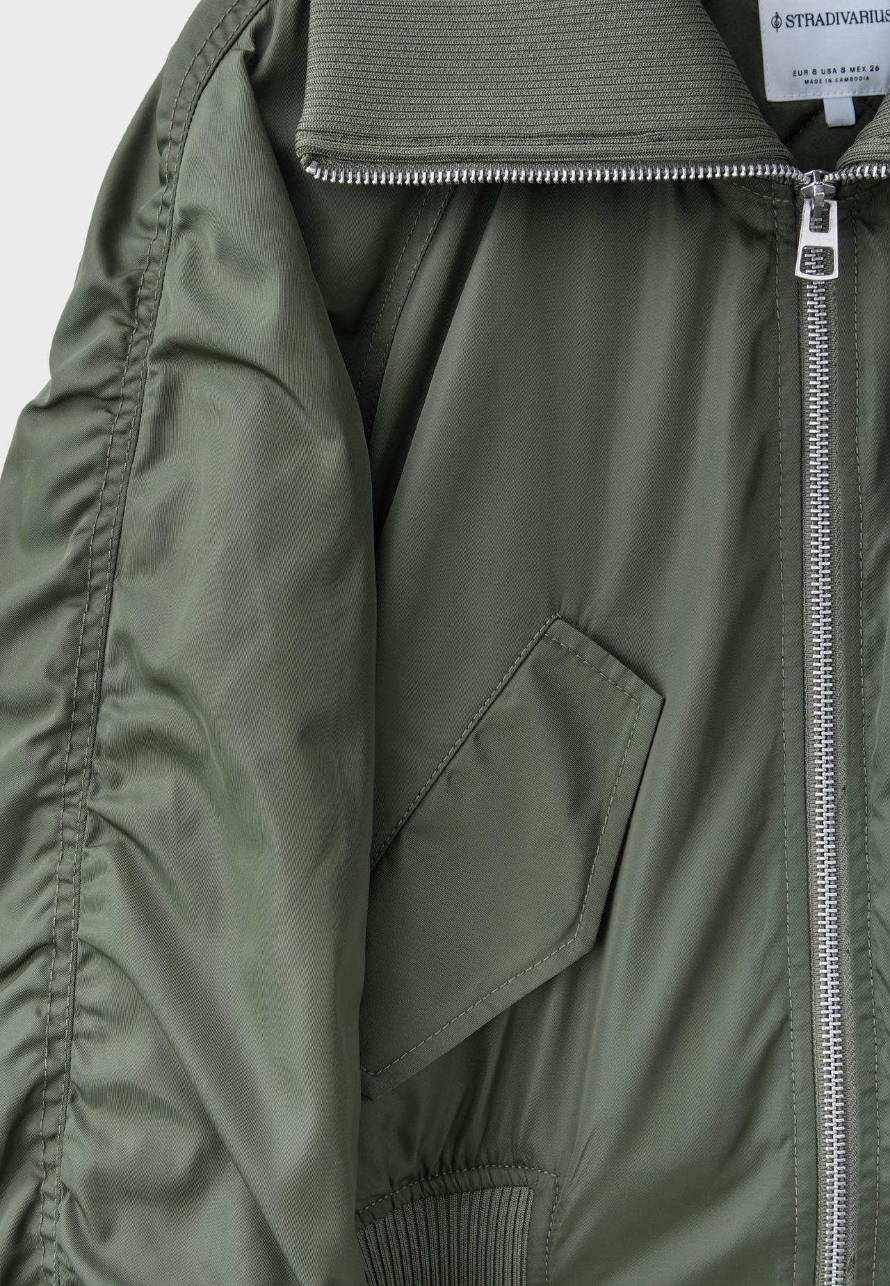 Corset-style bomber jacket — Khaki