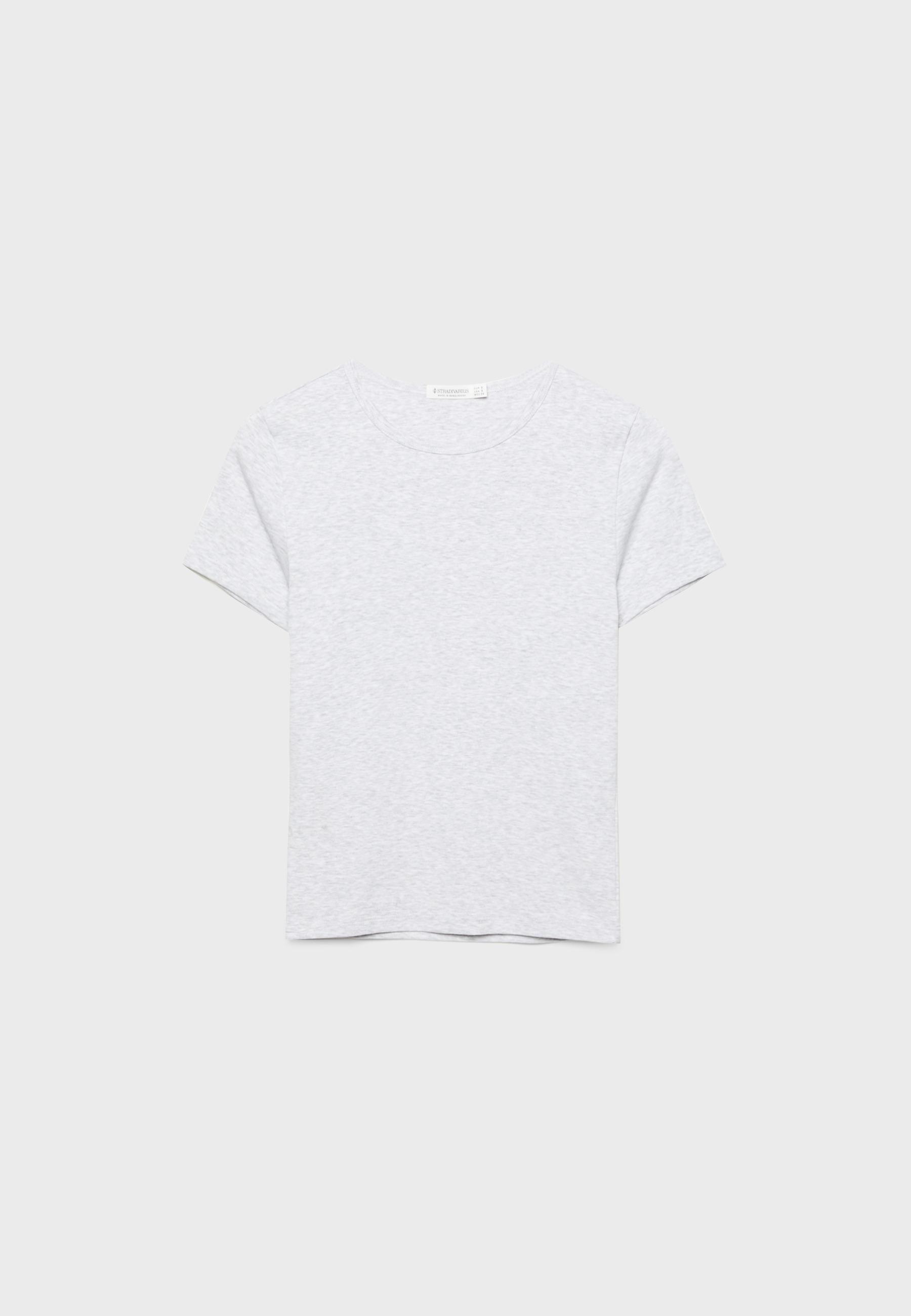 Stradivarius Basic slim fit tişört görsel 5