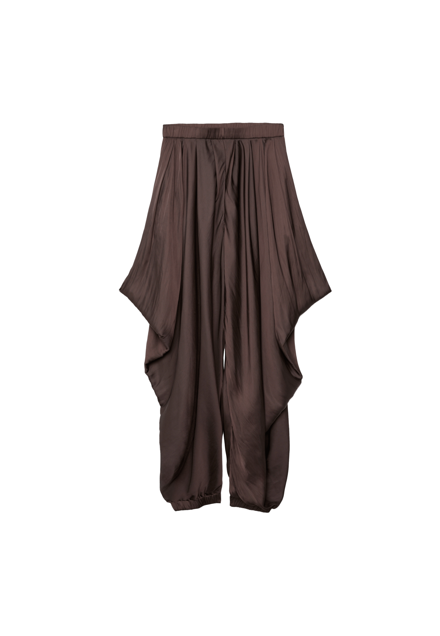 Super volume sarouel trousers — Brown
