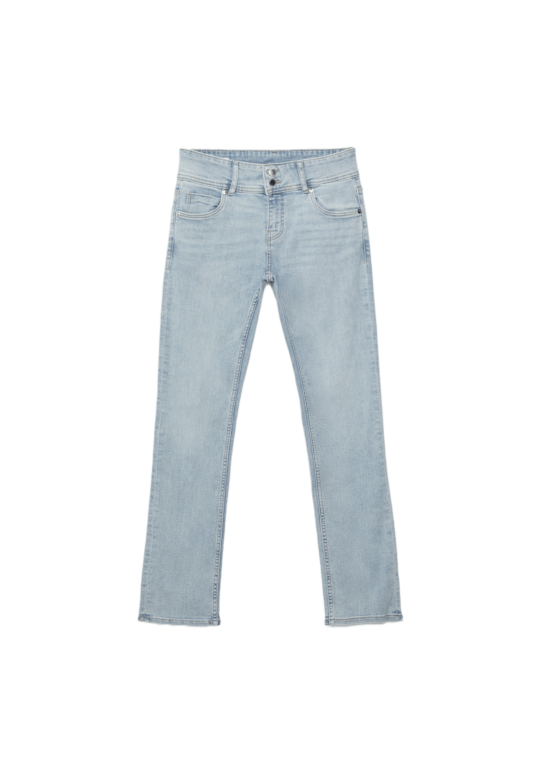 Low-rise slim fit jeans — MEDIUM LIGHT BLUE DENIM