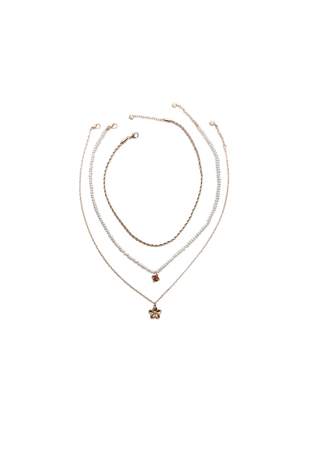 Set 3 collares mushroom y flor