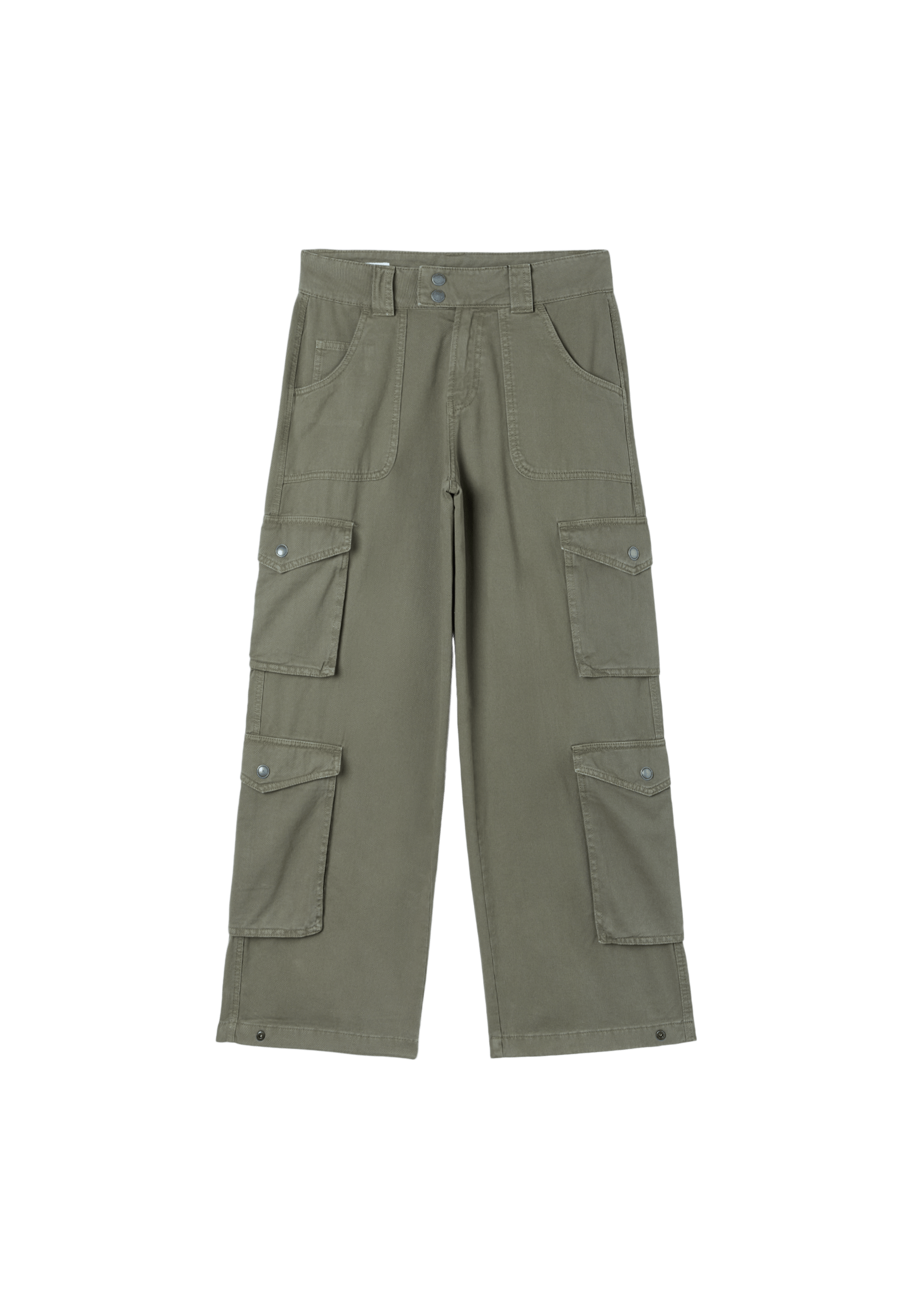 Straight cargo trousers — Khaki