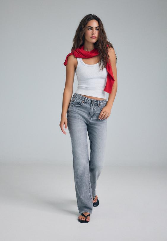 d98 vintage effect straightleg jeans