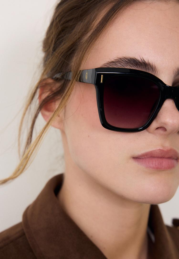 Stradivarius Τετράγωνα Γυαλιά Από Ρητίνη Cat Eye Καφέ Os φωτογραφία