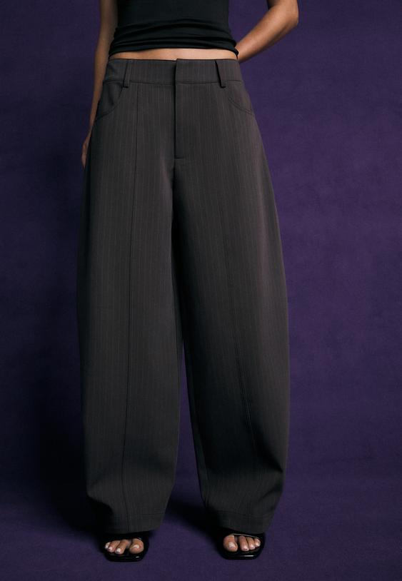 pantalon barrel habille