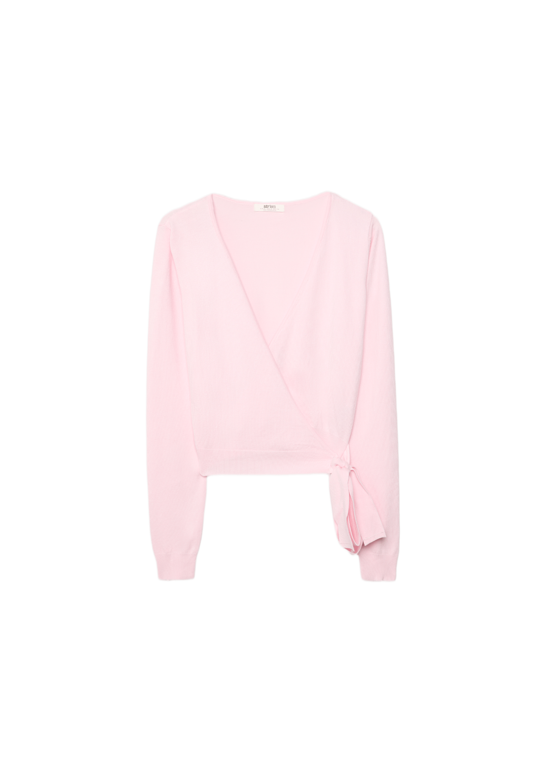 Wrap cardigan — Pastel pink