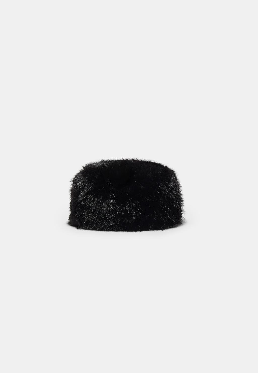 Bonnet rond fausse fourrure