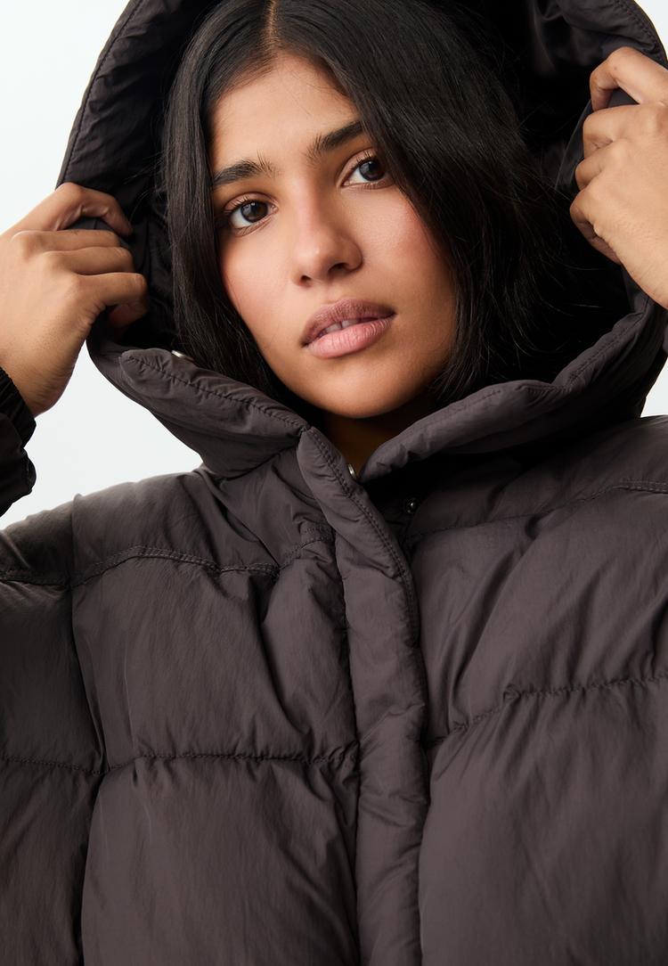 puffer jacket with hood