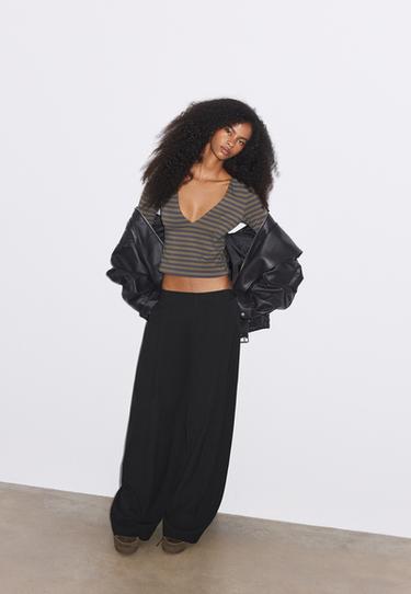 Smart barrel trousers — Black 1