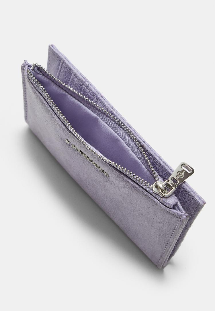 monedero tarjetero cremallera brillo