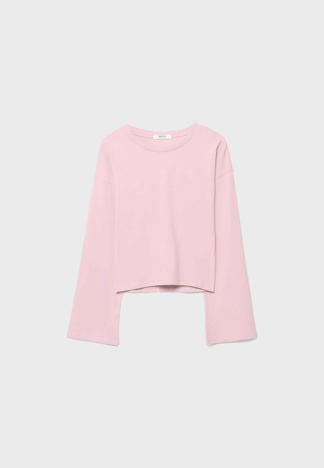 Kimono sleeve top — Pastel pink