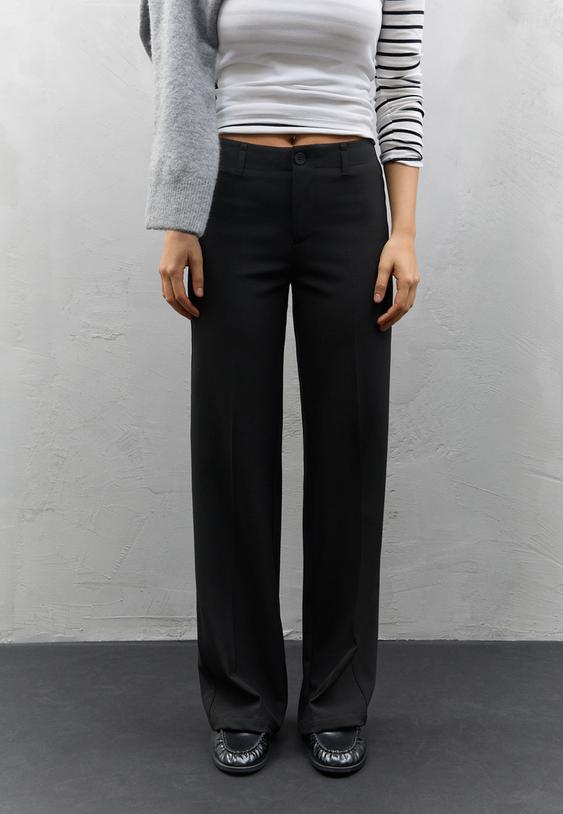 pantaloni eleganti dritti slim