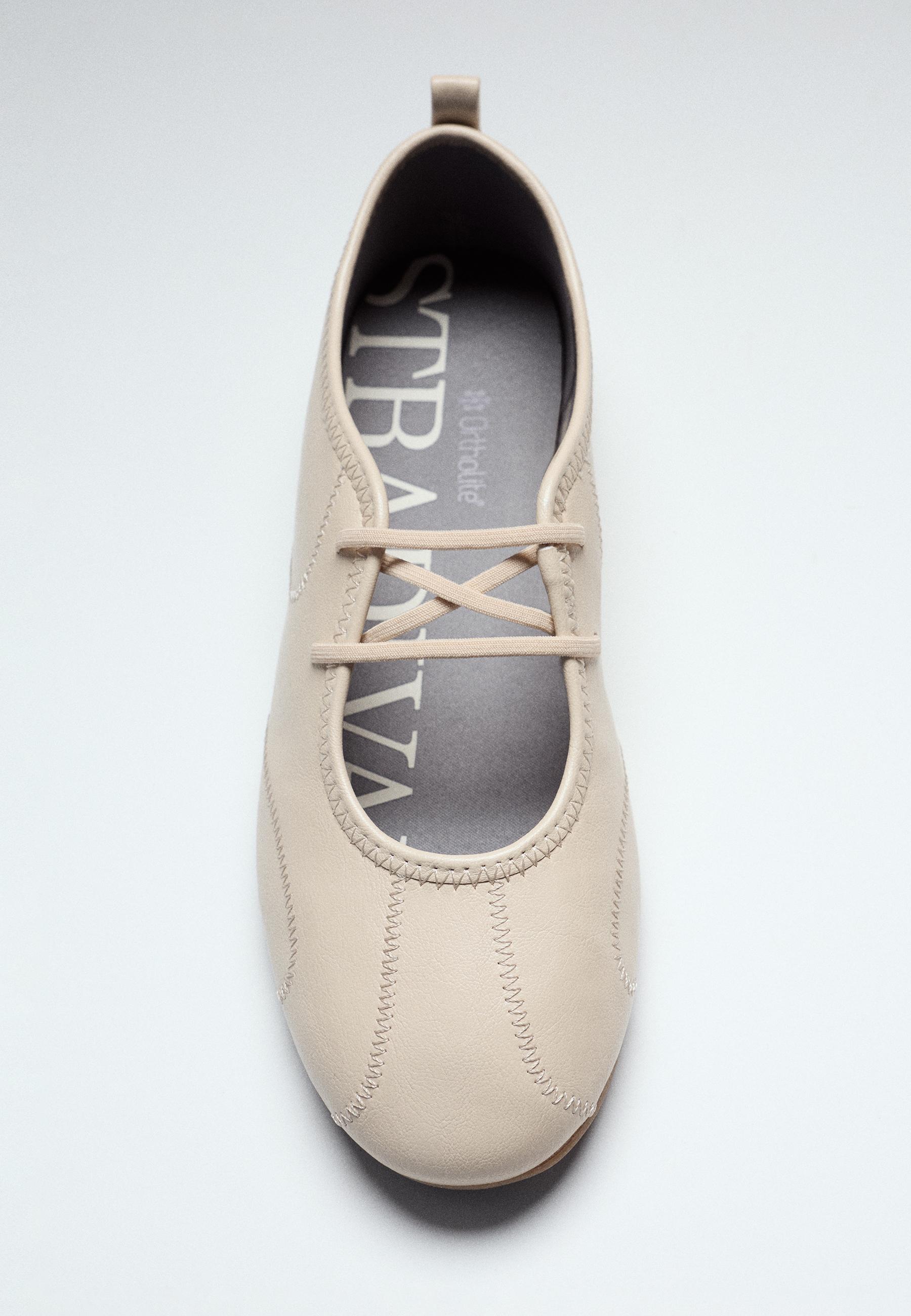 Elasticated sneakerinas — ECRU