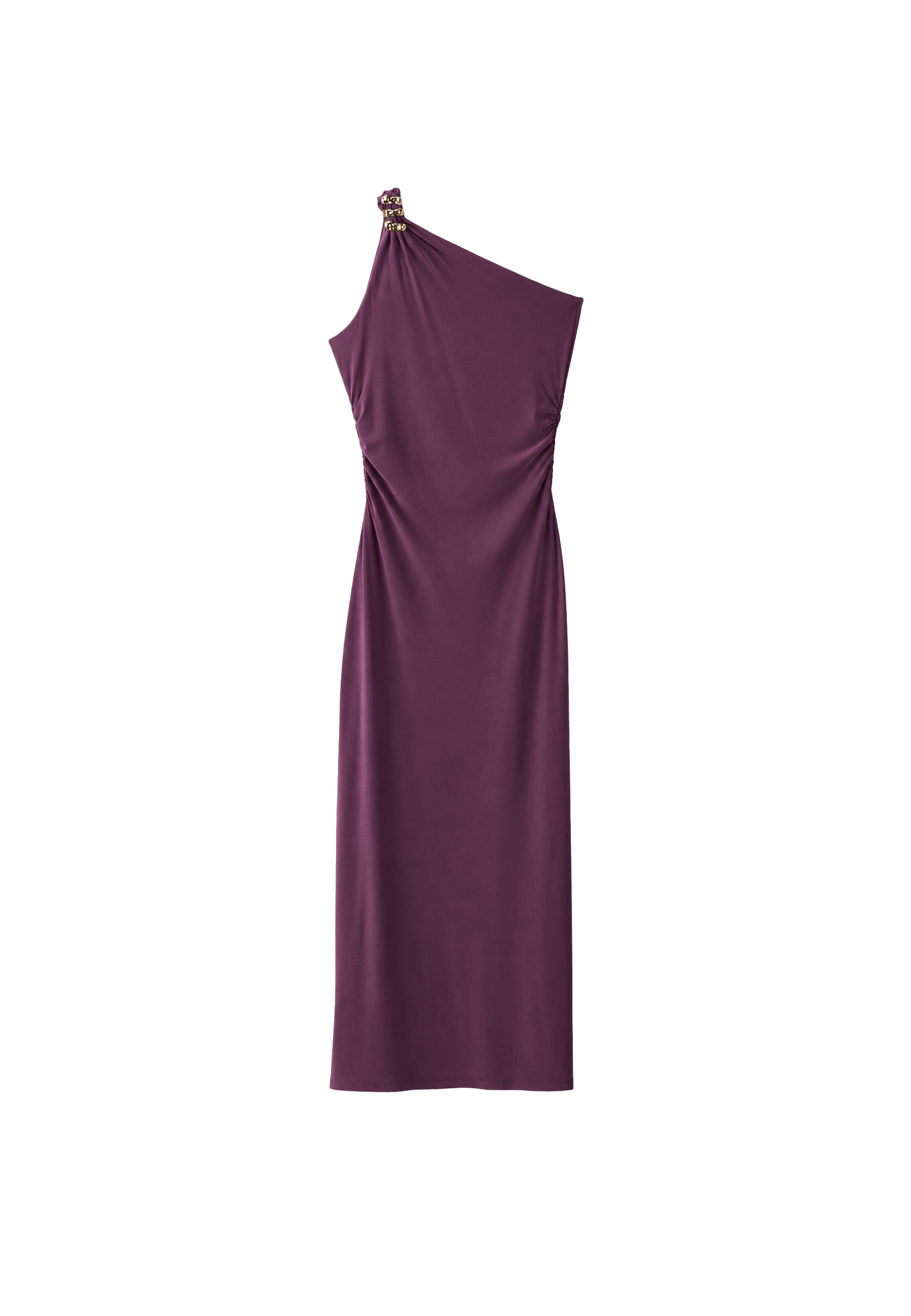 Metallic detail dress — Purple