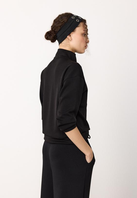 sudadera cremallera tacto suave