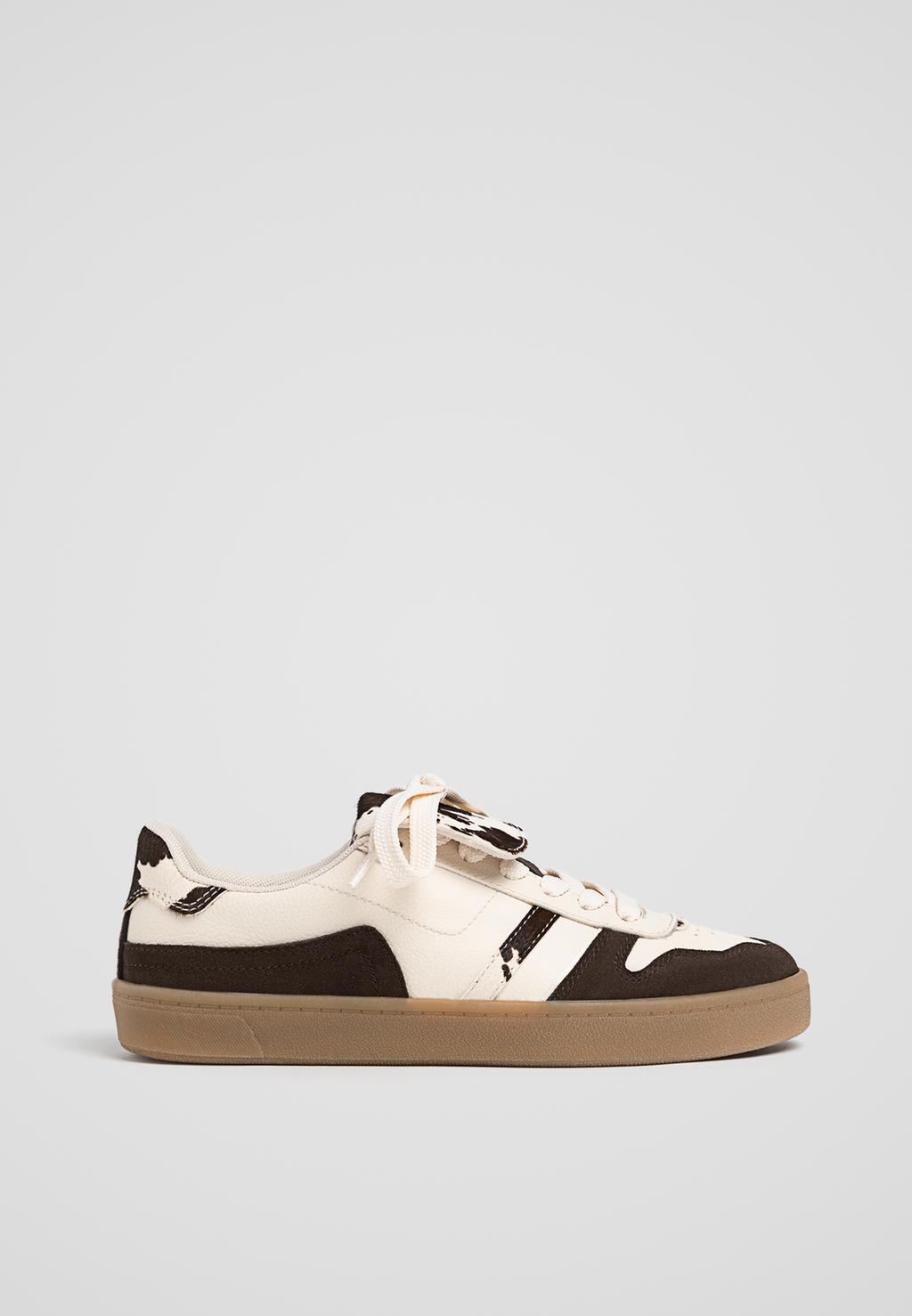 Animal print trainers