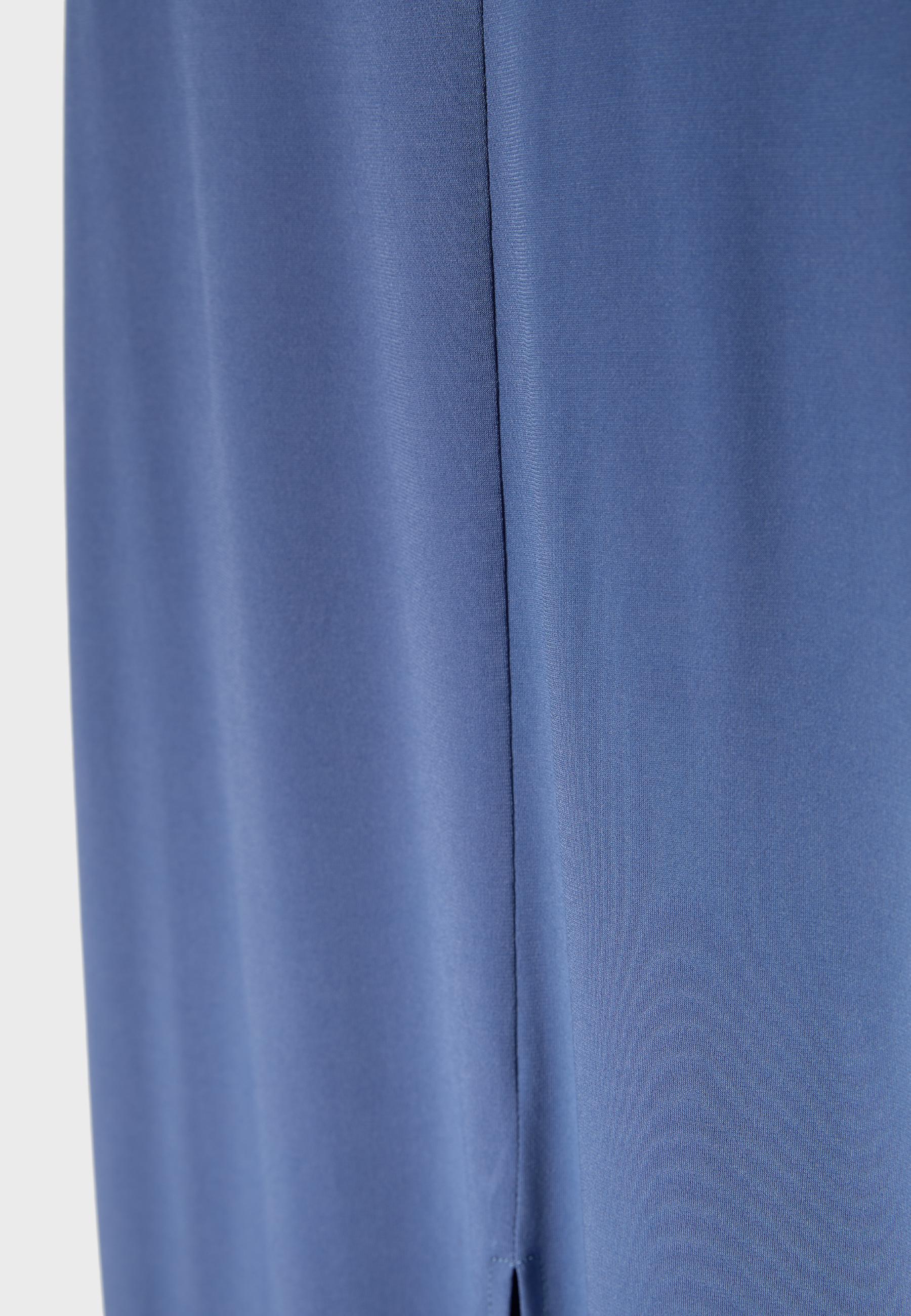 Backless halter midi dress — Sky blue