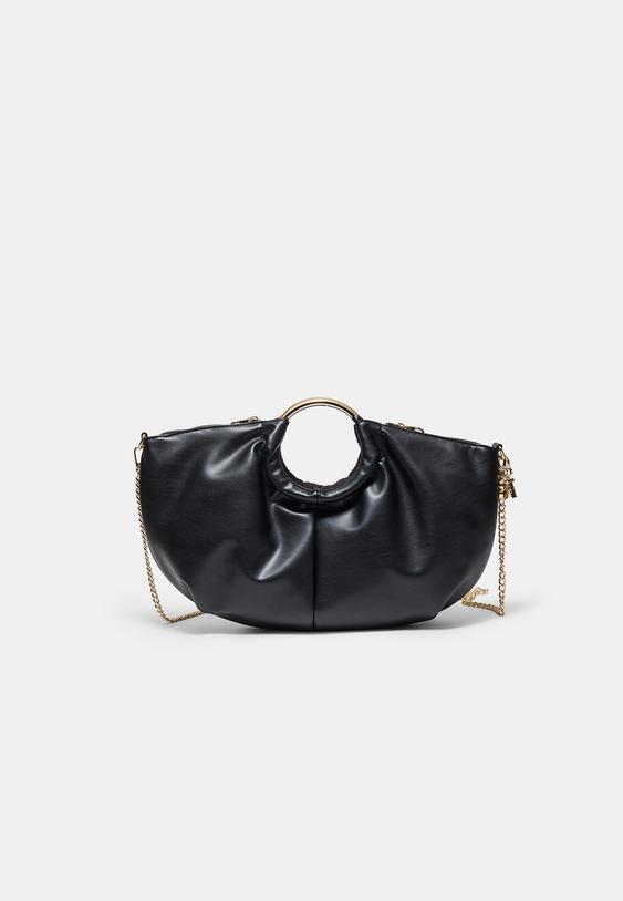 bolso mano bandolera asa metalica