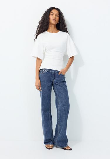 T-shirt with side ties — Ecru 2