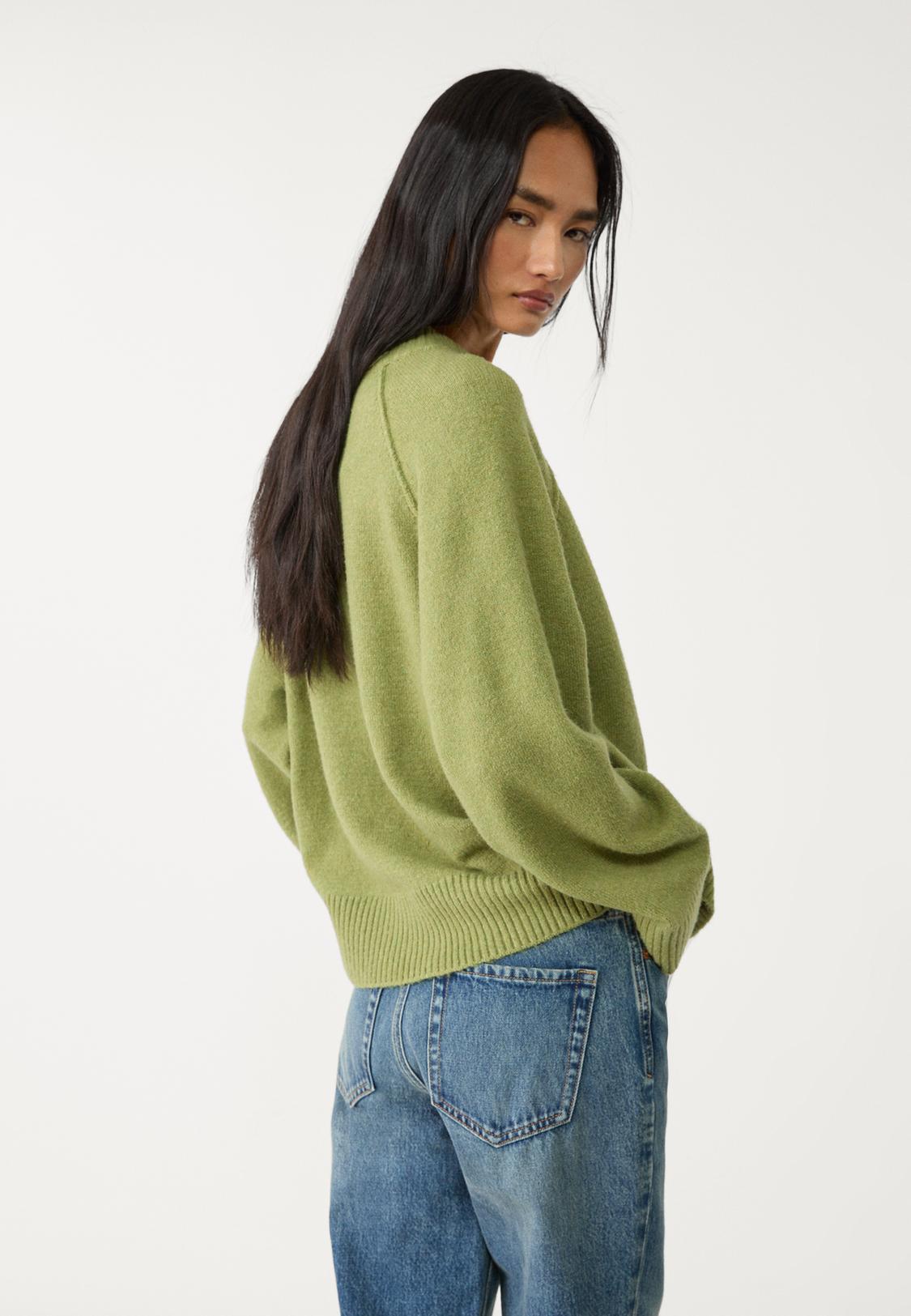 Jersey Punto Stradivarius Jersey Morado Lana Jerseys Basicos Stradivarius Jersey De Punto Stradivarius