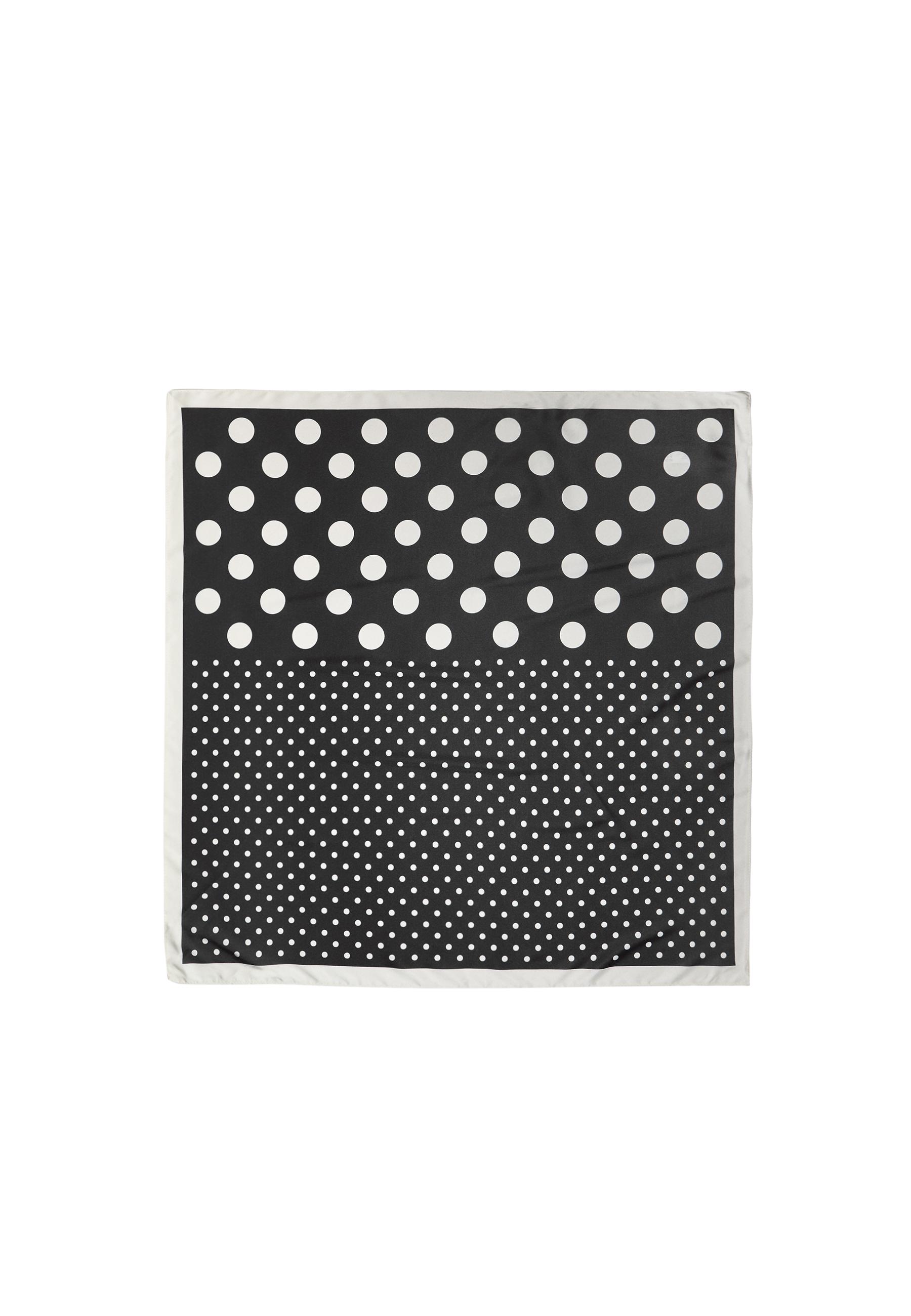 Polka dot scarf — Black