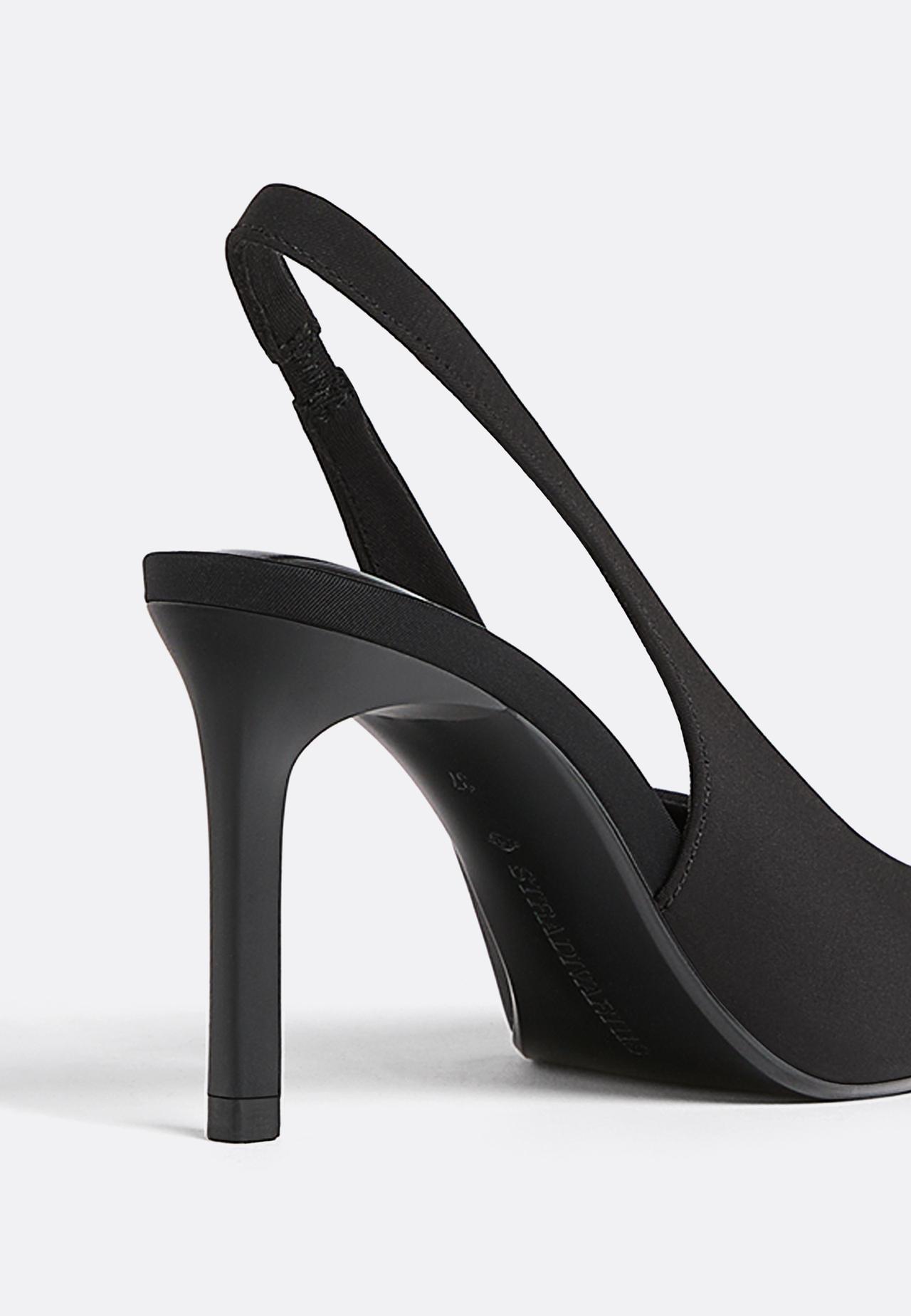Basic slingback shoes — BLACK