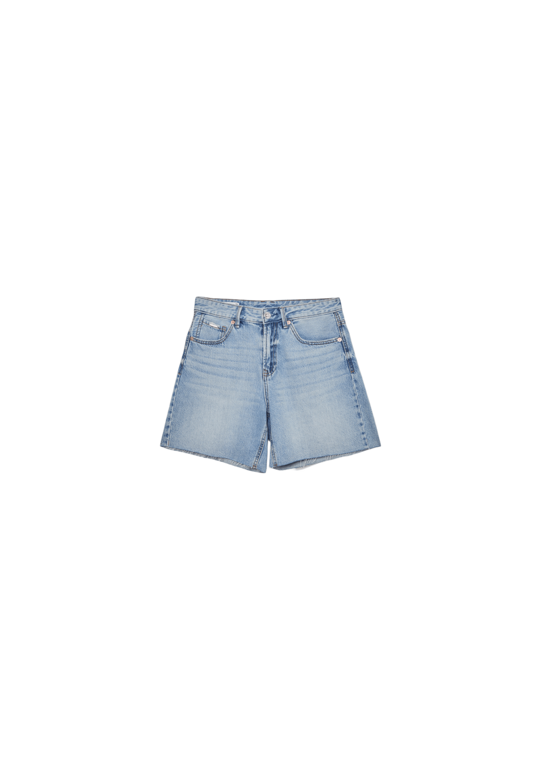 D93 Longline shorts — OVERDYED BLUE DENIM