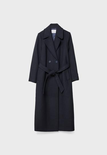 Long belted coat — Dark blue 7