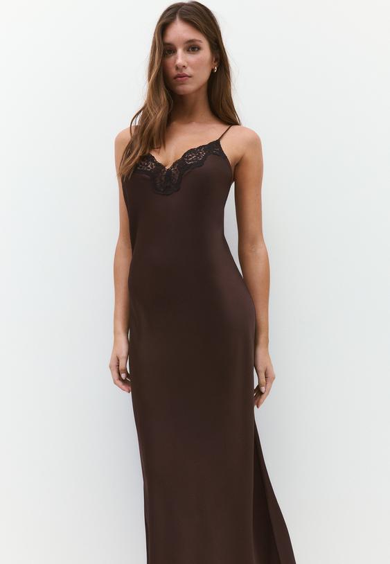 vestito sottoveste satinato
