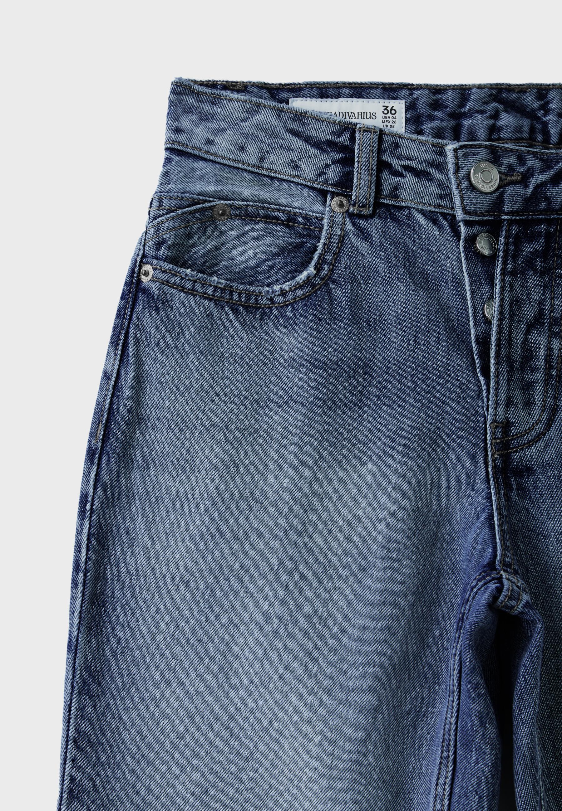 Slim straight fit jeans — MEDIUM DENIM WASH