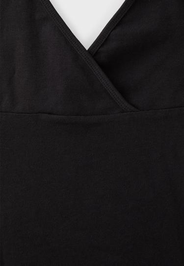 Fitted halter top — Black 8