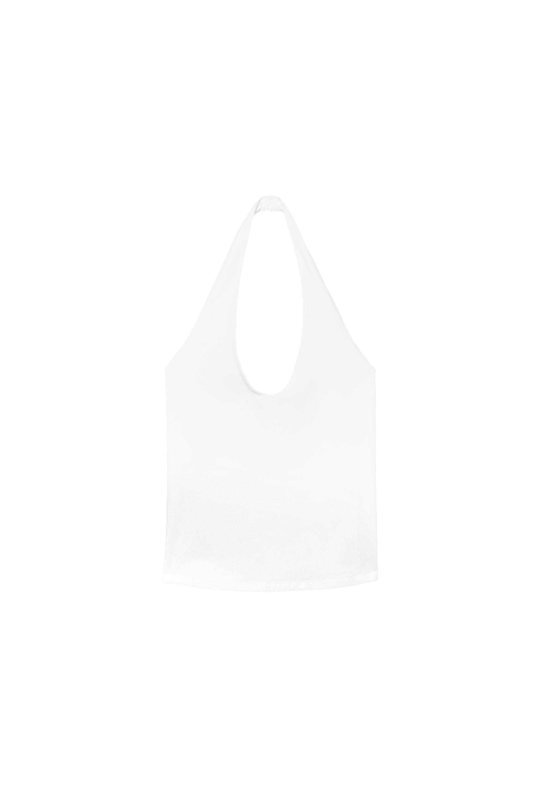 Basic halter top — White